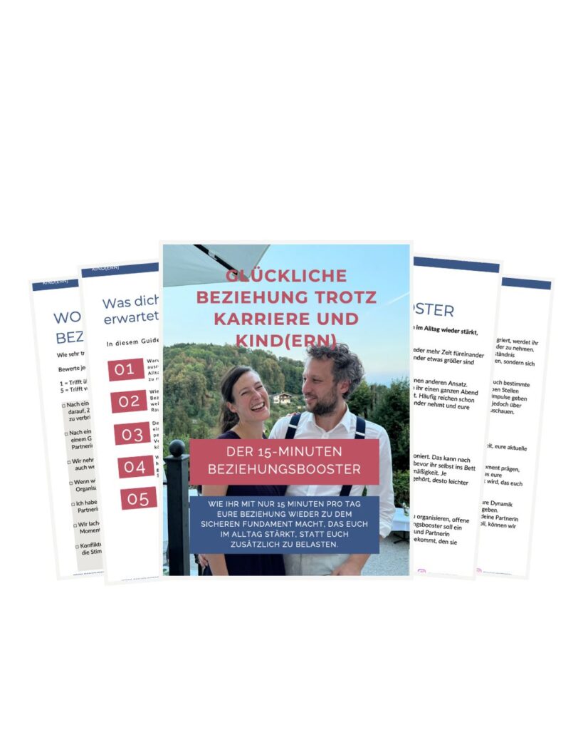 15-Minuten-Beziehungsbooster – kostenloser Guide „Glückliche Beziehung trotz Karriere und Kind(ern)“ von Jenny Christoffel